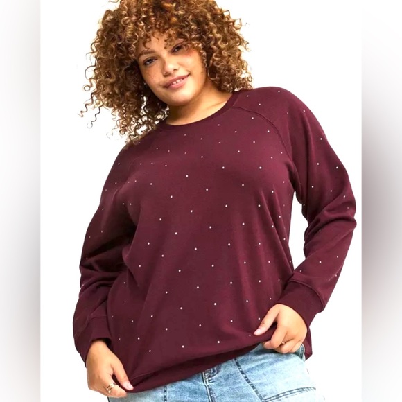 Torrid Rhinestone Sweatshirt - Picture 1 of 9